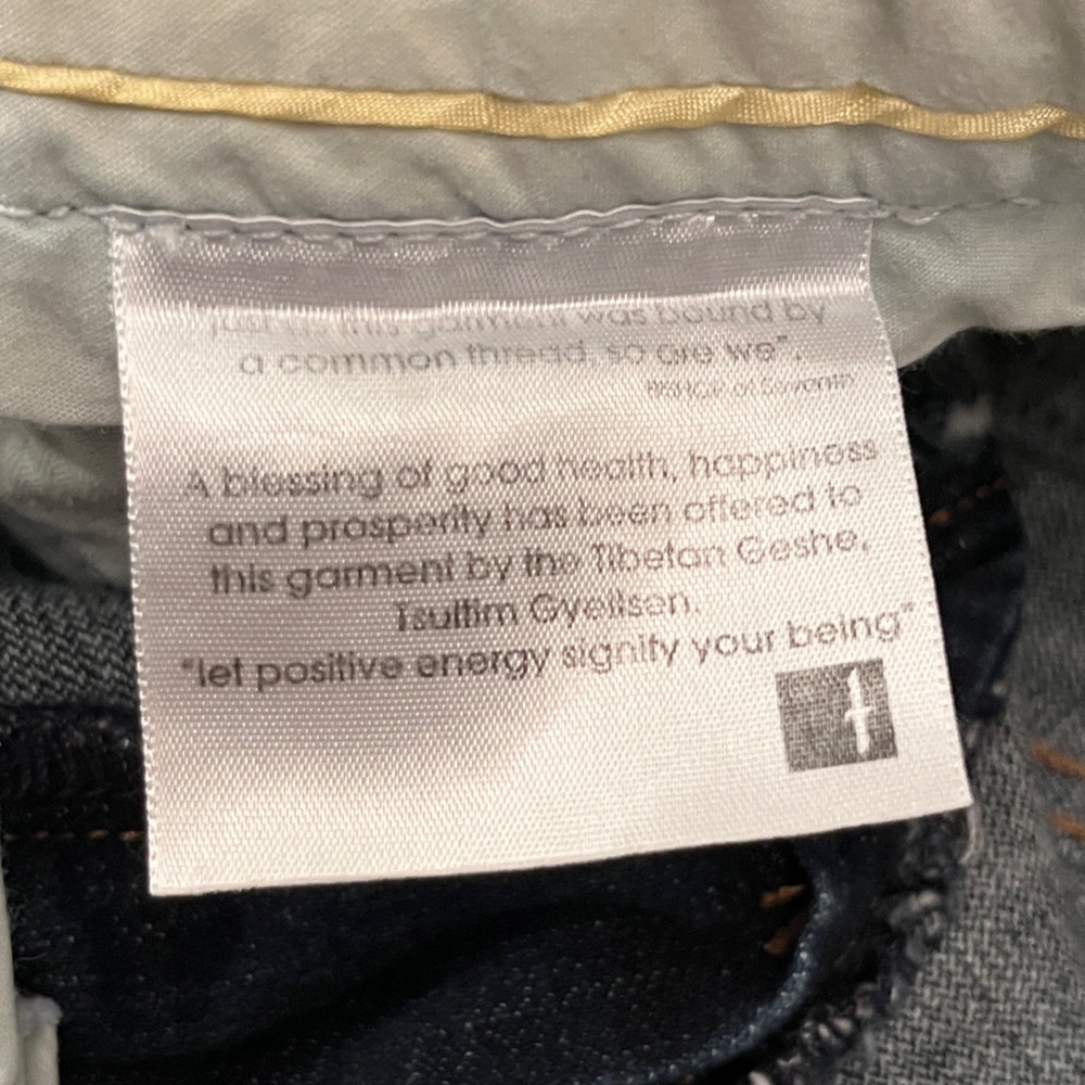 Bishop Of Seventh Jeans Size 31 Anthropologie Y2K Jeans Low Rise Bootcut Dark - Picture 9 of 16